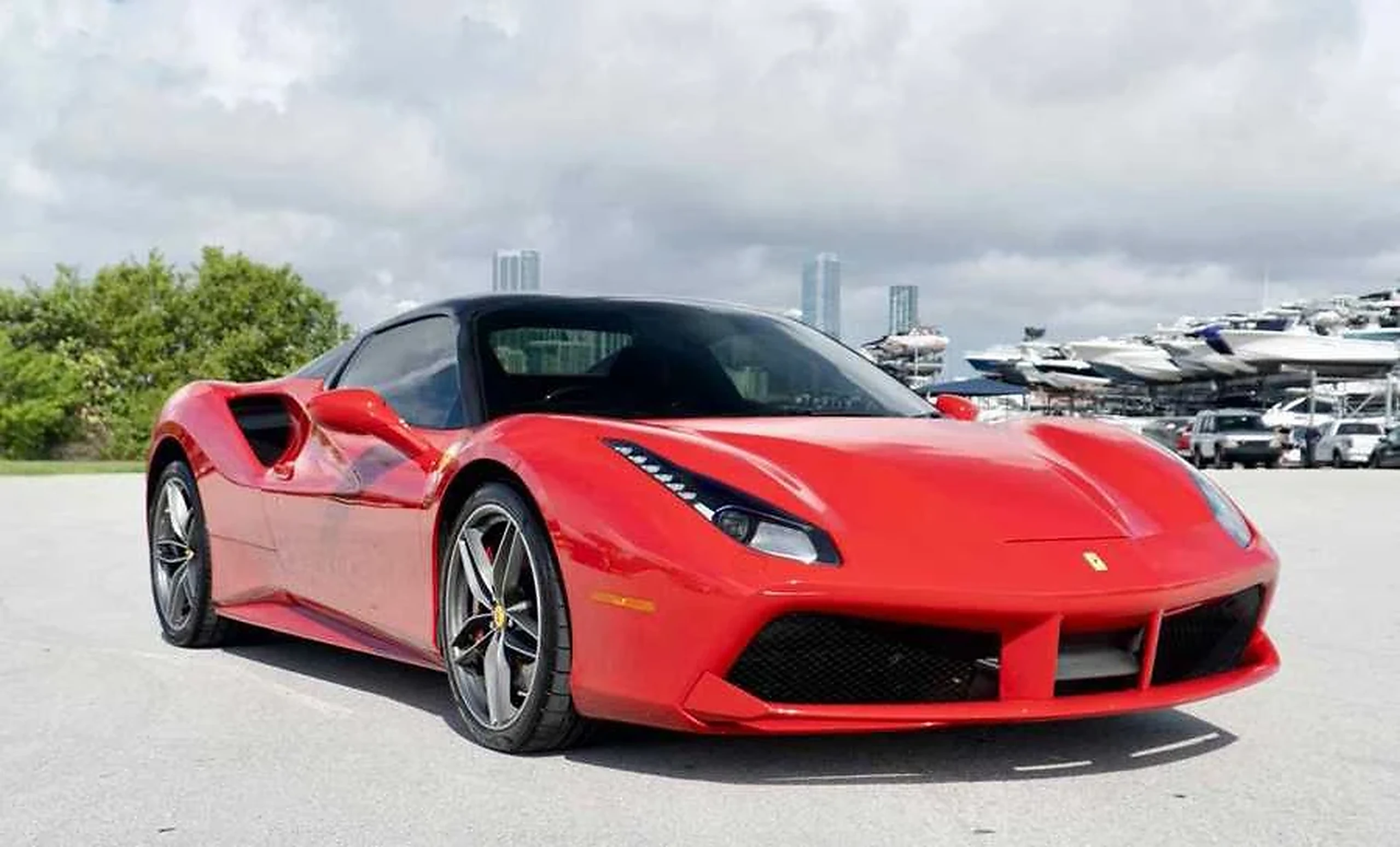 Ferrari 488 GTB available for a Miami rental inquiry