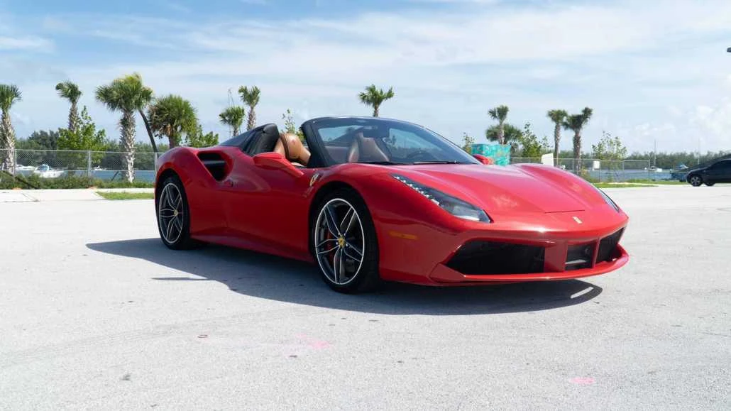 Ferrari 488 Spider exterior view