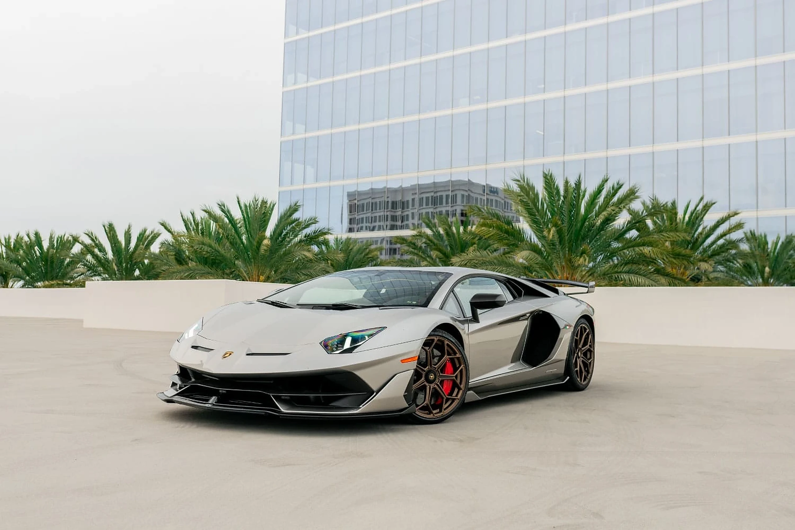 Lamborghini Aventador SVJ for a Miami photoshoot vehicle request